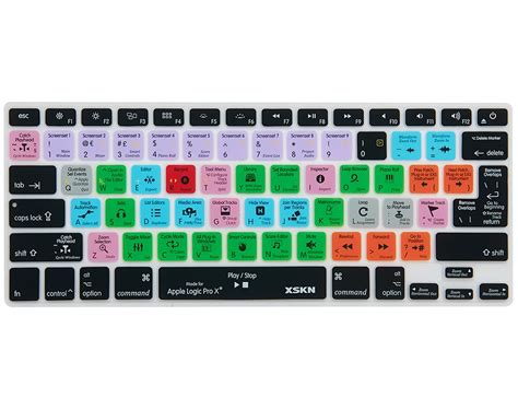 XSKN for Logic Pro X Shortcut Design Silicone Keyboard Skin Cover ...