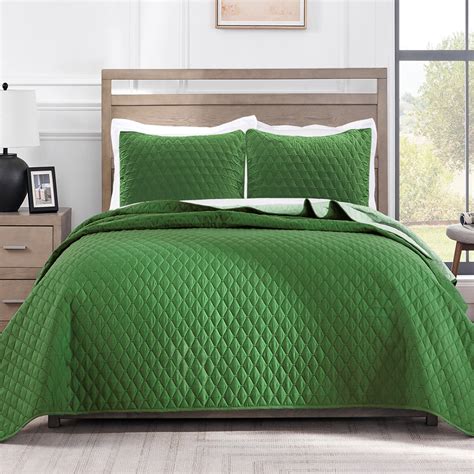 Exclusivo Mezcla Ultrasonic Reversible 2 Piece Twin Size Quilt Set with ...