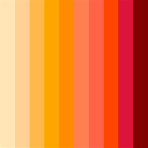 Sunset Orange Color Palette - ColorDrop