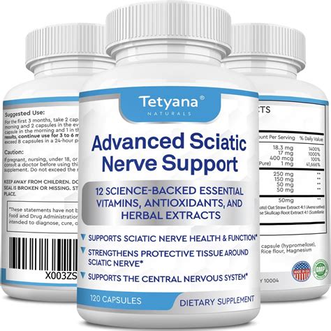 Amazon.com: Advanced Sciatic Nerve Support Relief: Alpha Lipoic Acid Vitamin, Benfotiamine - 12 ...