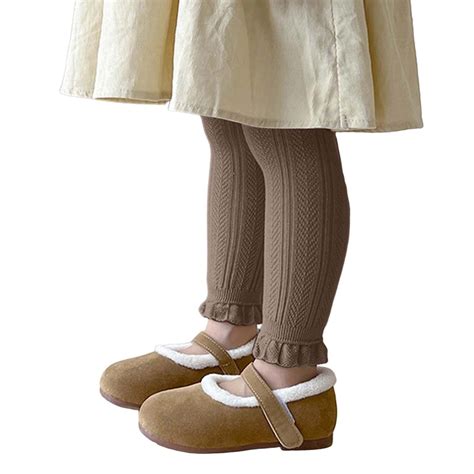 Girls Fleece Leggings Fleece Lined Leggings Girls Winter Warm Leggings ...