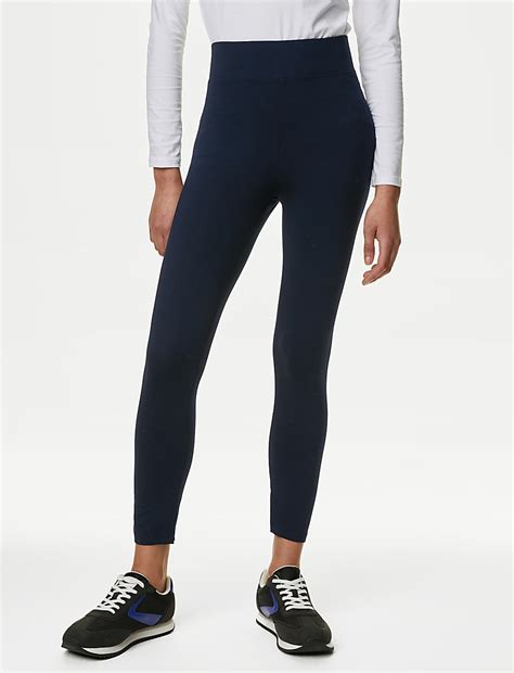 Buy High Waisted Cropped Leggings at Marks & Spencer