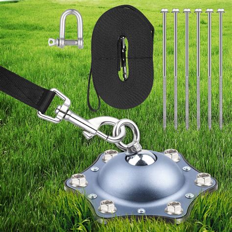 Buy HQQNUO Dog Tie Out Stake, 360 Swivel Heavy Duty Dog Anchor with ...