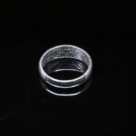 Chandi ka challa solid casted jointless silver band ring for astrology ...