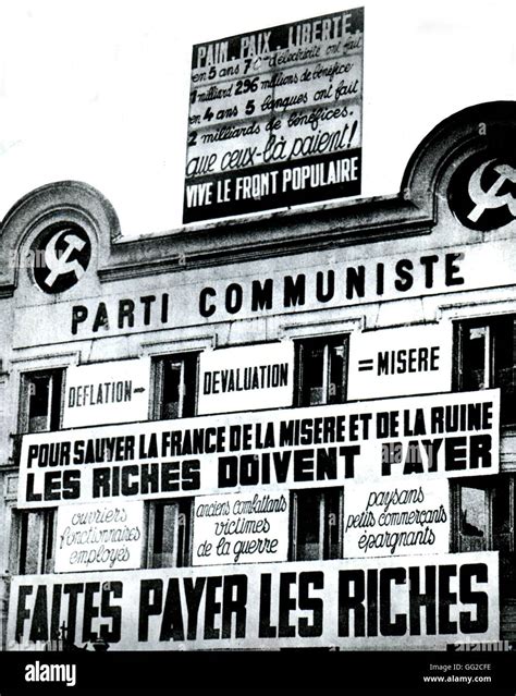 Leaflet of the French Communist Party at the time of the elections of ...