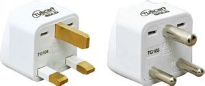 Tuscan Gold Type Pin Conversion Plugs Three Pin Plug (White) (1pc each ...