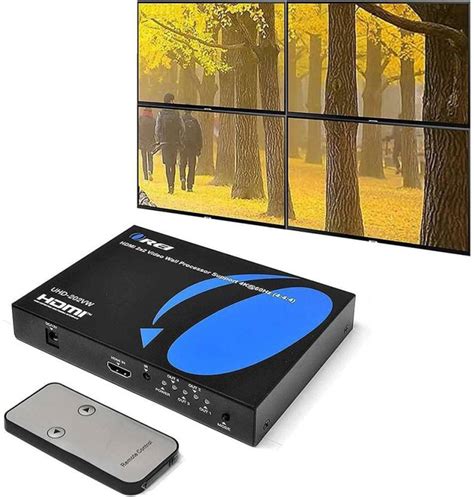 OREI 4K 2x2 Video Wall Controller Seamless HDMI Processor Upto ...
