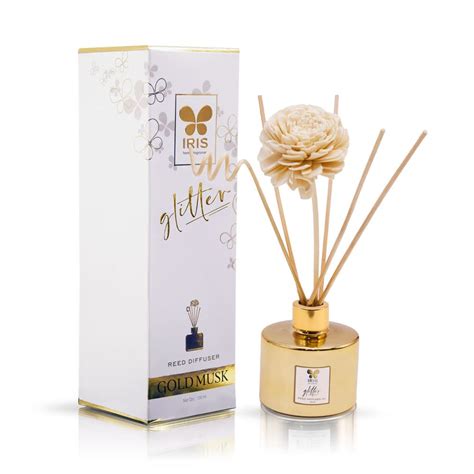 Cycle IRIS Glass Glitter Reed Diffuser Set 100Ml Oil,6N Reed Sticks ...