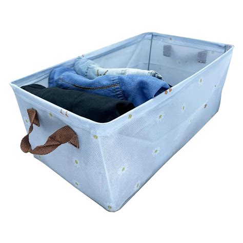 Multicolored Foldable Cloth Organizing Storage Box With Steel Frame