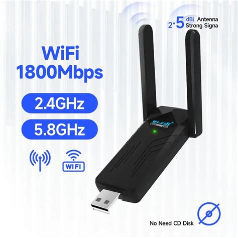 USB WiFi 6 Adapter for PC – Desktop Wireless Network Adapter with 2 ...