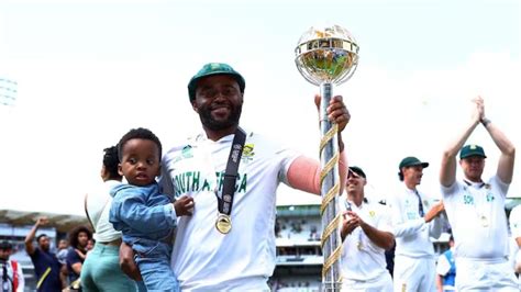 Temba Bavuma celebrates in an unique way with WTC mace but what is it ...