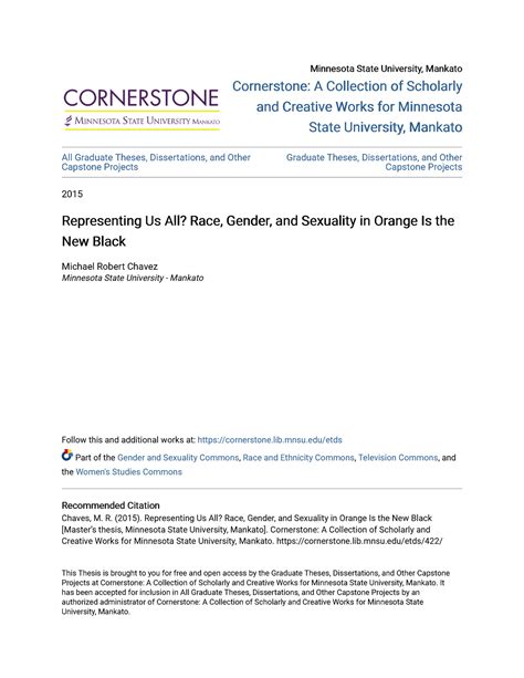 Representing Us All Race Gender and Sexuality in Orange Is the - lib ...