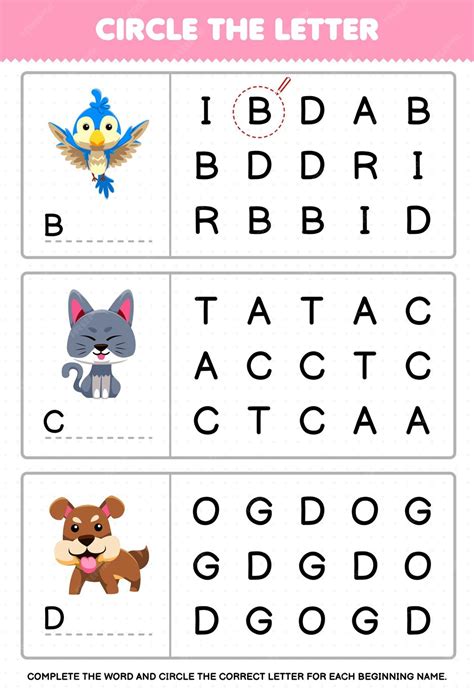 Premium Vector | Education game for children circle the beginning ...