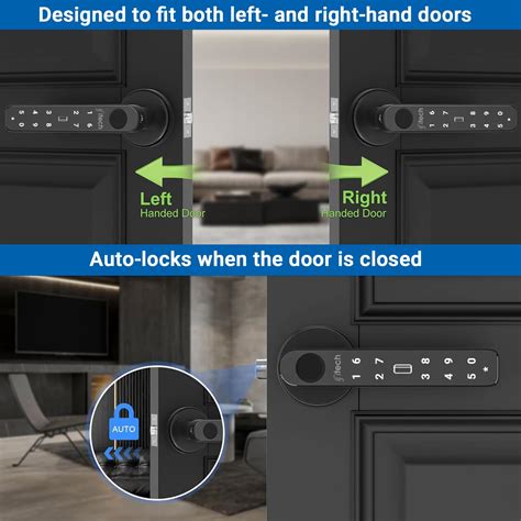 IFITech Smart Door Lock 5 Way Unlock Fingerprint, PIN, RFID, App, Key ...