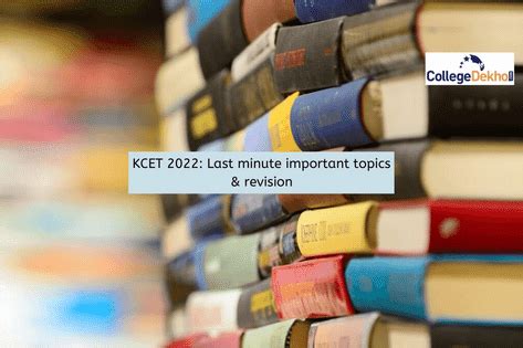 KCET 2022: Last minute important topics & revision | CollegeDekho