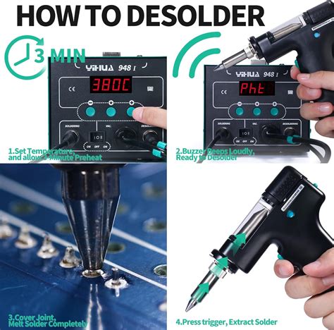 YIHUA 948-I Soldering Desoldering Station 2-in-1 India | Ubuy