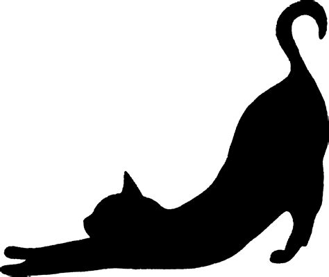 Black Cat Wall Art Silhouette at Janie Clark blog