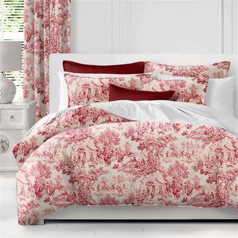 Maison Toile Red Duvet Cover Set - Full/Double - BeddingSuperStore.com