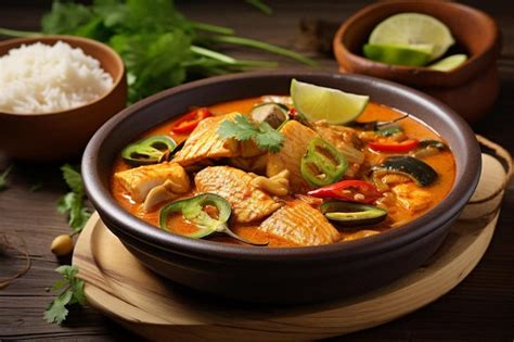 Authentic fish curry recipe | Premium AI-generated image
