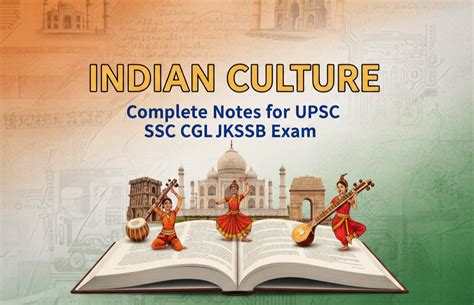 Indian Culture Complete Notes for UPSC JKSSB By home academy