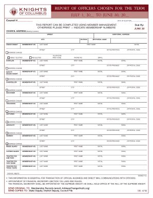 Knights of Columbus Membership Application - Fill Out, Sign & Share ...