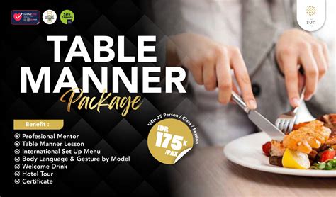 TABLE MANNER PACKAGE | THE SUN HOTEL SIDOARJO