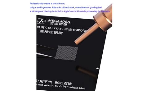 Bga Black Universal Stencil for Ic Reballing Use Solder Paste/PPD Paste ...
