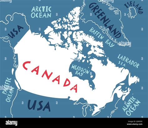 Baffin island map Stock Vector Images - Alamy