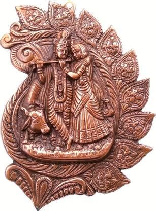 A One Handicrafts MOR PINCH RADHA KRISHNA WALL PIECE Decorative ...