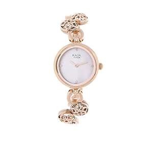 Titan Raga Moonlight Mop Analog Mother of Pearl Dial Women's Watch ...