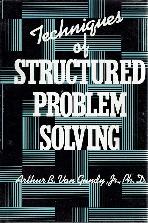 Buy Techniques of Structured Problem Solving Book Online at Low Prices ...