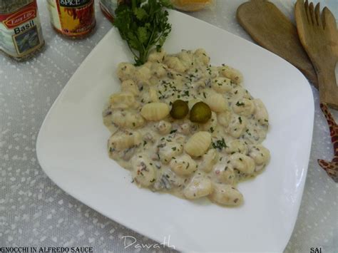 Gnocchi with Alfredo sauce – Geeths Dawath