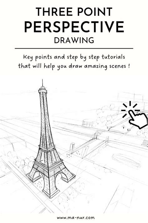 Three Point Perspective Drawing - Sketch Design Craft | Three point ...