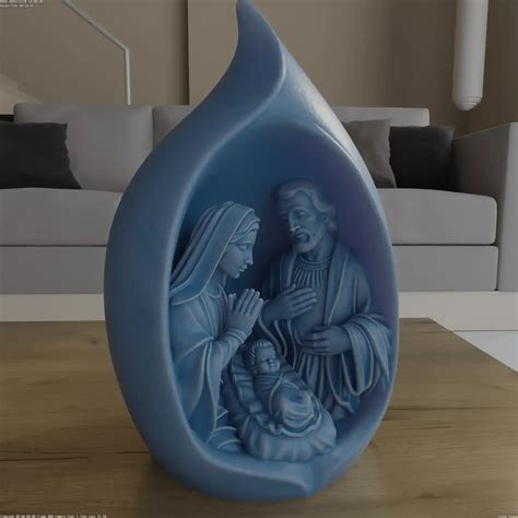 🎄 Crèche moderne avec goutte d'eau Modèle STL imprimable en 3D・Fichier ...