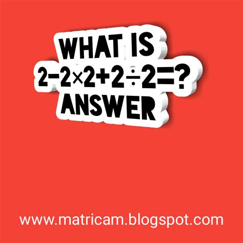What's 2-2×2÷2 = ? answer