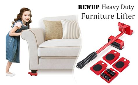 Rewup Furniture Lifter Mover Tool Set Heavy Duty Furniture Lifter Mover ...