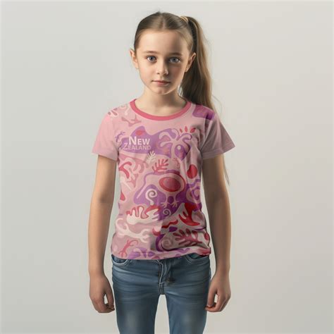 Childrens New Zealand T Shirt - Pink Camo – Wild Kiwi
