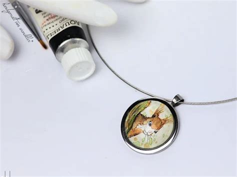 Eichhörnchen Original Aquarell handgemalt in Anhänger Edelstahl oder ...