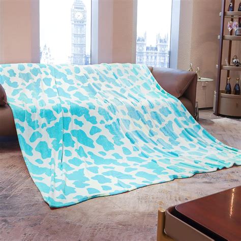 Amazon.com: Queen Size Blanket Blue Lightweight Aqua Throw Blanket ...