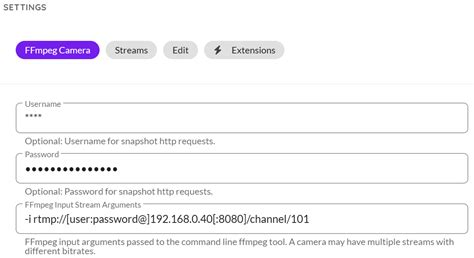 Scrypted FFmpeg Input Stream Arguments - Webcams - OctoPrint Community ...