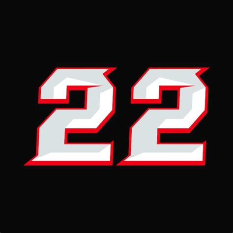 Number racing 22 design vector | Premium Vector