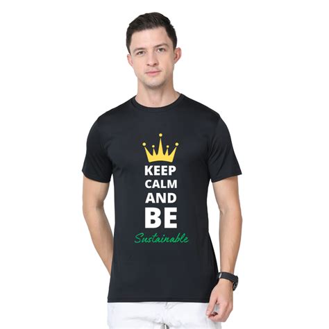 Men's Round Neck with Chest Print - Keep Clam AND Be Sustainable ...