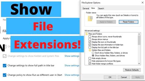 How to See File Extensions Windows 1.0 的图像结果