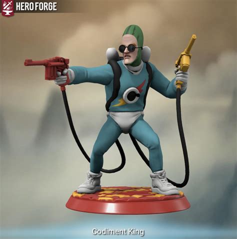 My first post, Condiment King! : r/HeroForgeMinis