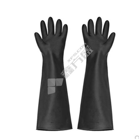 威蝶 耐酸碱橡胶工业手套（邯郸分公司） 60cm 黑色 橡胶 (单位:副)-融创集采商城