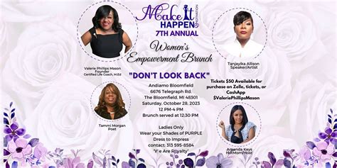 7th Annual Womens Empowerment Brunch "Dont Look Back", Andiamo ...
