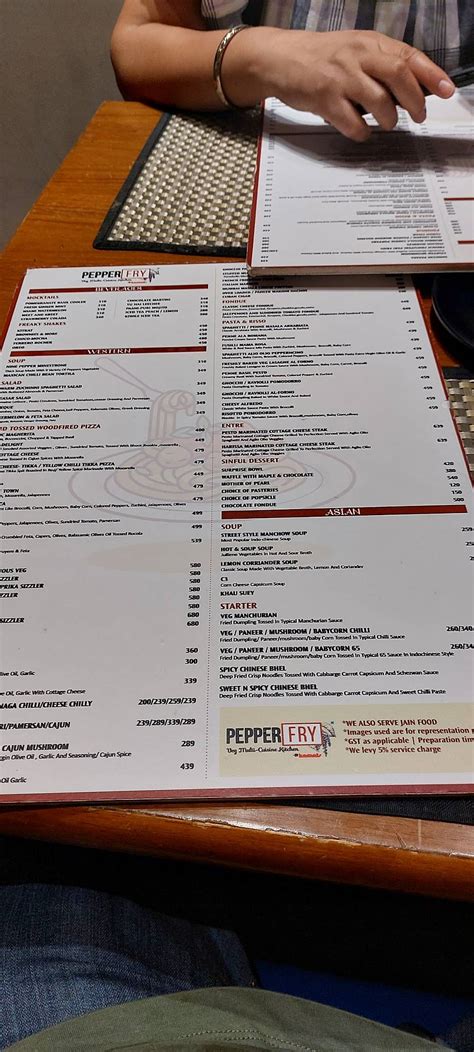 Menu at Pepper Fry by Kamats, Thane, Hotel VITS Sharanam