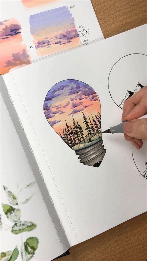 simple drawings with markers