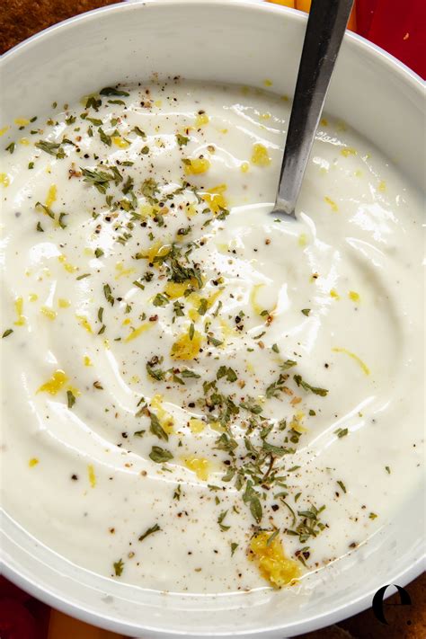 Easy Yogurt Sauce (with Garlic & Lemon) | Elizabeth Rider