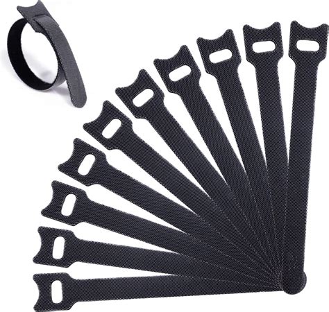 Klettband Kabelbinder Klett Schwarz 50 Stück, zone Kabel Klettband ...